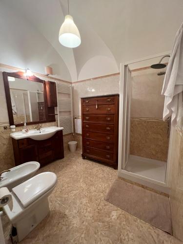 Koupelna v ubytování B&B Palazzo Lombardi