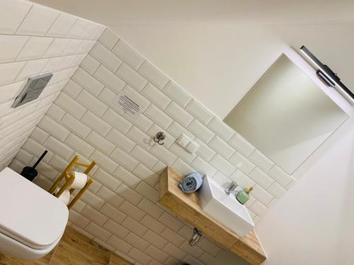 Koupelna v ubytování Apartamenty Łebska Ostoja