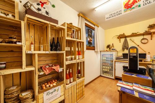 Kuchyň nebo kuchyňský kout v ubytování Rieglhof Apartment Kükennest