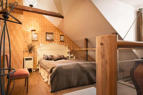 Un ou plusieurs lits dans un hébergement de l'établissement Börsen Apartment Suites