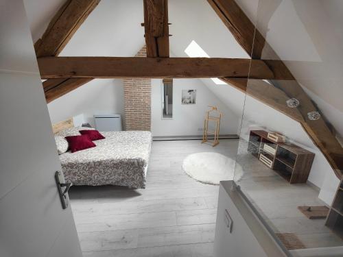 Posteľ alebo postele v izbe v ubytovaní L'OASIS - Maison rénovée à 10 min de Beauval
