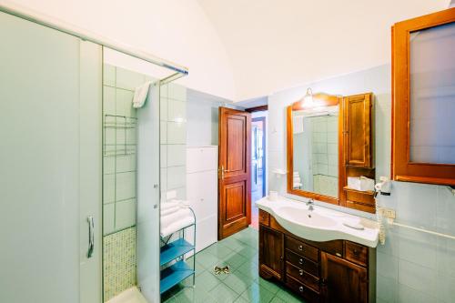 Ett badrum på Appartamento Ilaria in Villa Laura