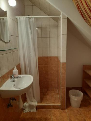 A bathroom at Anna Vendégház Szeleste