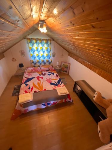 Llit o llits en una habitació de Kuća za odmor ZIVA - Bjelovar