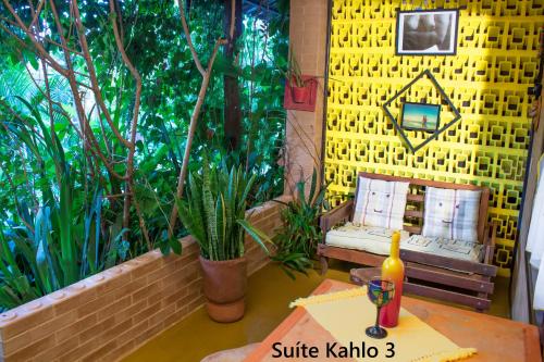 Posezení v ubytování Casa de Frida Pousada Galeria
