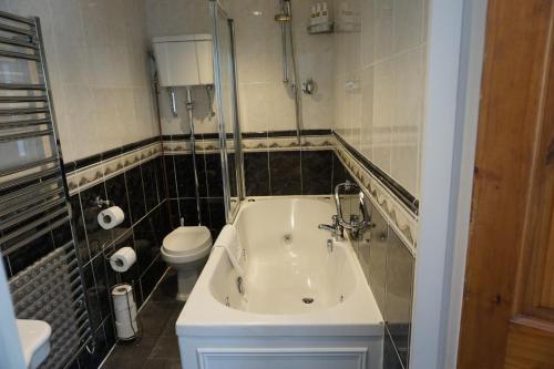 a bathroom with a sink and a toilet at Lake View Country House in Grasmere