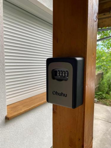 an electronic device on the side of a house at AUSZEIT am Steinbichl in Feistritz am Wechsel