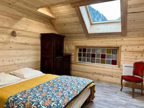 Postel nebo postele na pokoji v ubytování LA SOIE