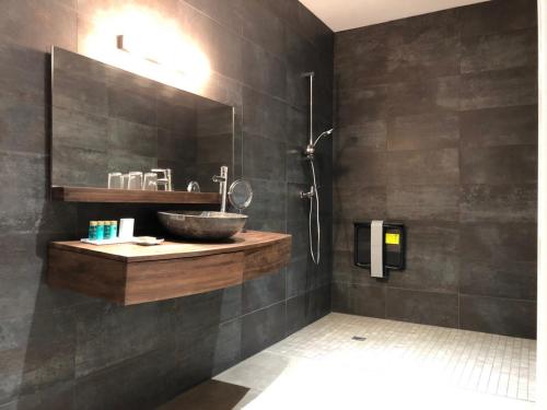 Kylpyhuone majoituspaikassa Domaine de Monplaisir