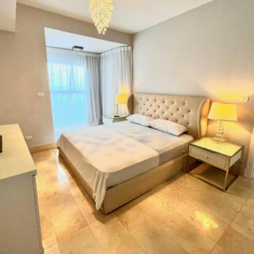 מיטה או מיטות בחדר ב-Espectacular Apartamento Familiar con Piscina en Panamá