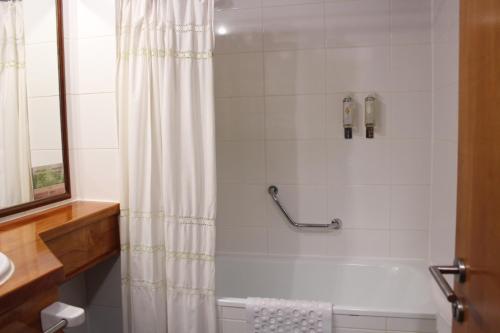 Koupelna v ubytování Hotel Germania