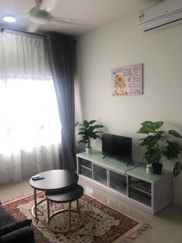 Ruang duduk di Condostay at Bangi