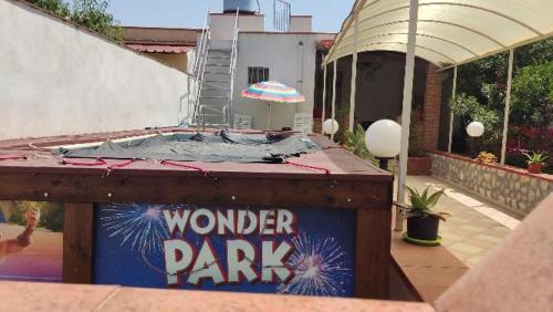a box with a sign that says wonder park at La Dolce Oasi in Triscina