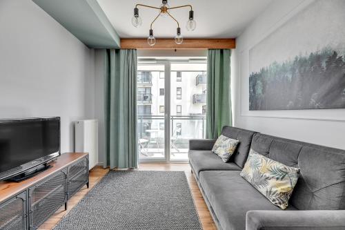 Istumisnurk majutusasutuses Grand Apartments - Bastion Wałowa Jager - Apartament Gdańsk