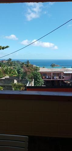 a view of the ocean from a train window at Le Rahma in Sada