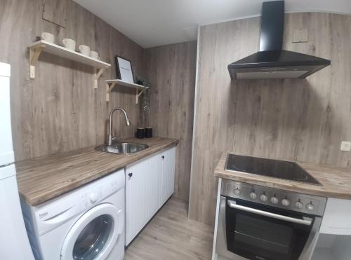Kuchyň nebo kuchyňský kout v ubytování Apartamento Cameros