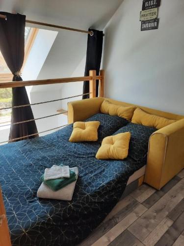 Ruang duduk di Loft dans longère à la campagne