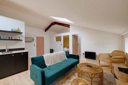 Η κουζίνα ή μικρή κουζίνα στο CoalShed Lofts