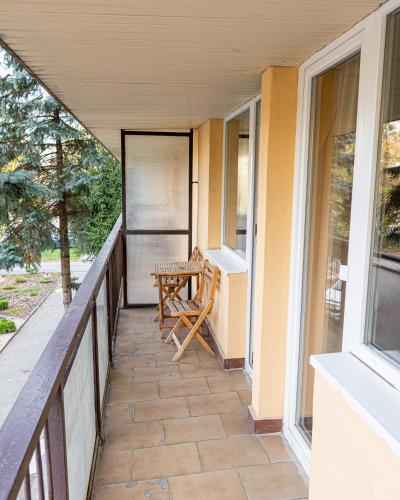 Un balcón o terraza en Hotel Garni