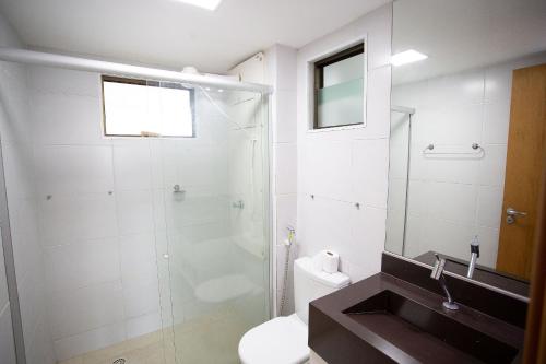 Un baño de Carpediem - Apartamento em localização privilegiada de Cabo Branco