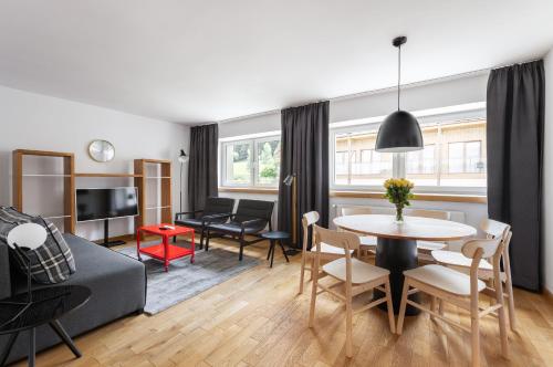 Posedenie v ubytovaní Apartament z Widokiem