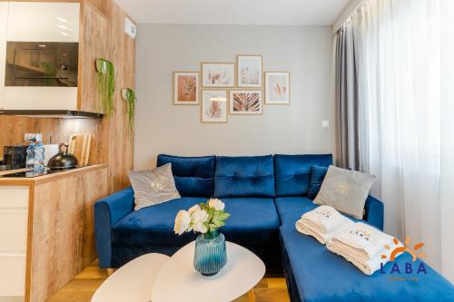 Posezení v ubytování LABA Kołobrzeg Apartamenty Kasprowicza 20AB