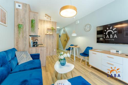 Posezení v ubytování LABA Kołobrzeg Apartamenty Kasprowicza 20AB