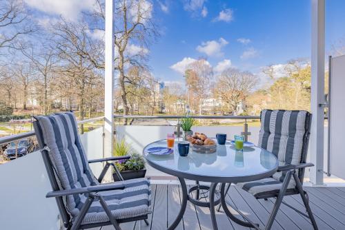 Nordic Wave Apartmentsにあるバルコニーまたはテラス