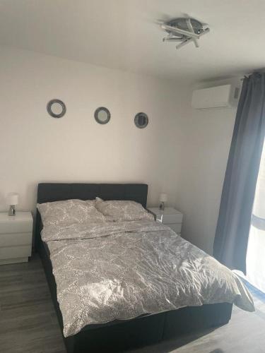 Katil atau katil-katil dalam bilik di Apartament Daria Baile Felix
