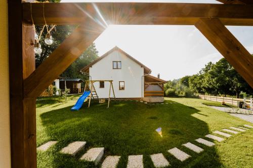 Zahrada ubytování Na Želivce chalupa Tereza
