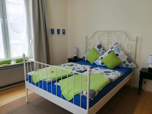 Katil atau katil-katil dalam bilik di Ferienwohnung Munich