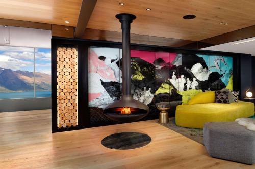 Zona de estar de QT Queenstown
