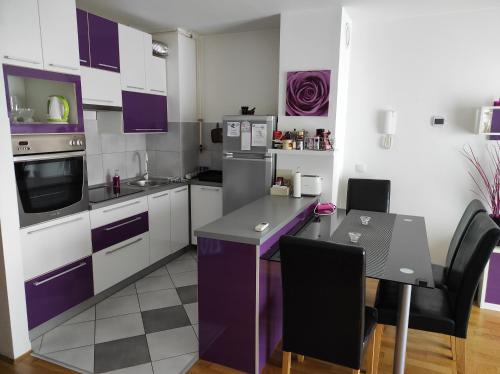 Virtuvė arba virtuvėlė apgyvendinimo įstaigoje A romantic getaway in Varaždin