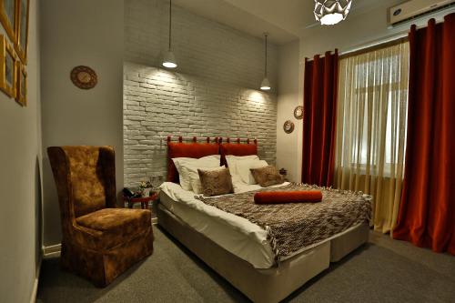 Ένα ή περισσότερα κρεβάτια σε δωμάτιο στο Sweet Garden Hotel