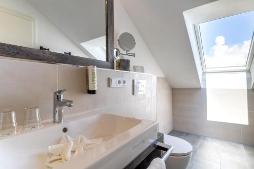 Koupelna v ubytování Hotel Garni Kölfhamm