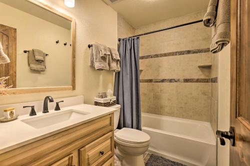 Bathroom sa Rocky Mountain Alma Cabin with Deck and Hot Tub!