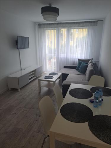 TV a/nebo společenská místnost v ubytování Apartament Miejski