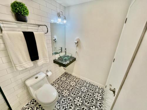 A bathroom at Rio Suites