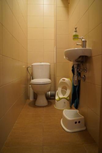 Koupelna v ubytování Apartmán Vejprty
