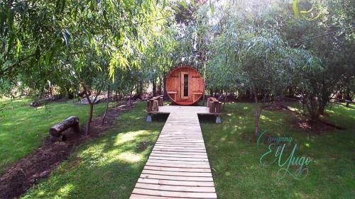 Zahrada ubytování Camping y cabañas Los Parrones