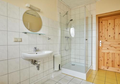 Een badkamer bij Alte Försterei