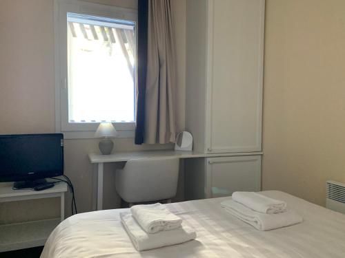 En eller flere senge i et værelse på Avoriaz - Portes du Soleil : Aux pieds des pistes