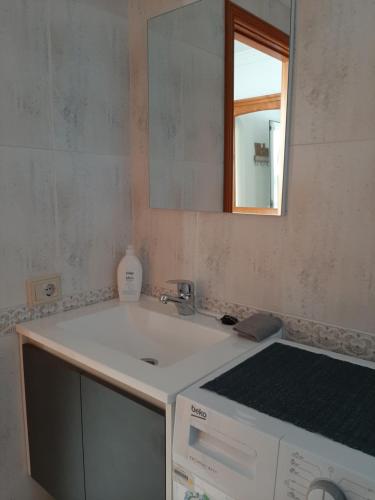 Ванна кімната в Apartamento vacacional en Orzola Lanzarote
