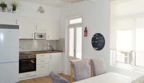 Ett kök eller pentry på Apartamento en centro de Ferrol