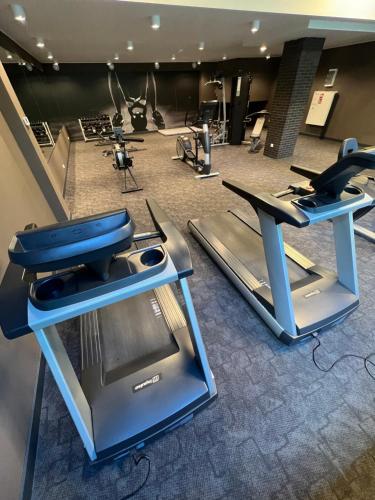 Fitness centrum a/nebo fitness zařízení v ubytování Apartament Nadmorski Hampton