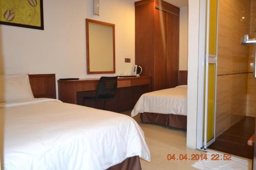 Cama o camas de una habitación en AG Hotel Penang
