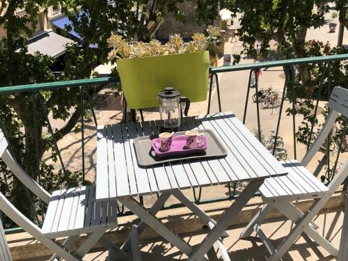 Appartement de charme Avignon CENTRE HISTORIQUE TERRASSE et BALCON Place PIE