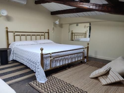 Cama o camas de una habitación en Le Stanze del Cioccolato