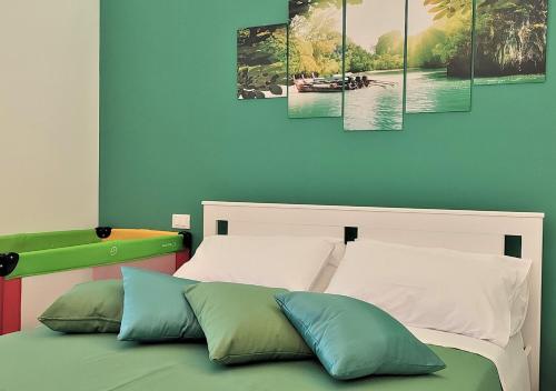 Katil atau katil-katil dalam bilik di B&B Di Girolamo
