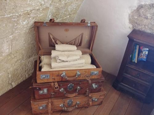 En eller flere senge i et værelse på Masseria La Maestà - Dimora Storica